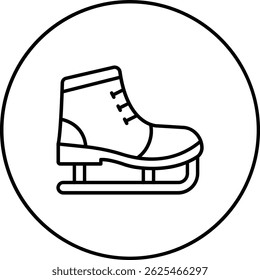 Ice Skate vector icon. Can be used for printing, mobile and web applications.