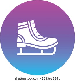 Ice Skate vector icon. Can be used for printing, mobile and web applications.