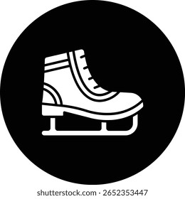 Ícone do vetor Ice Skate. Pode ser usado para impressão, aplicativos móveis e da Web.