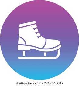 Icono de Vector de patinaje sobre hielo. Se puede utilizar para aplicaciones de impresión, móviles y de Web.