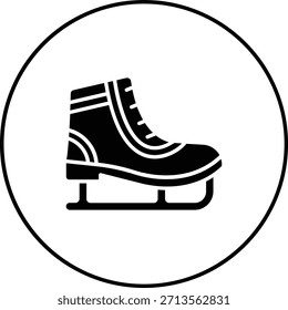 Ice Skate vector icon. Can be used for printing, mobile and web applications.