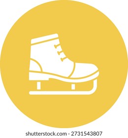 Eiskunstlauf-Vektorsymbol. Kann für Druck-, Mobil- und Web-Anwendungen verwendet werden.