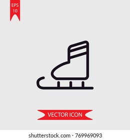 Ice skate vector icon  illustration symbol