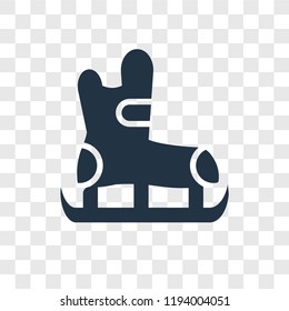Ice skate vector icon isolated on transparent background, Ice skate transparency logo concept