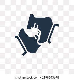 Ice skate vector icon isolated on transparent background, Ice skate transparency concept can be used web and mobile