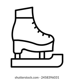 Ice Skate Vektorgrafik Line Icon Design