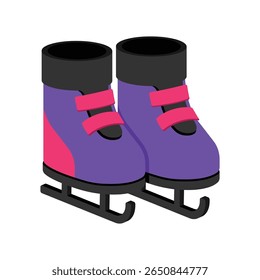 Ice Skate Vector style icon. Eps 10 file