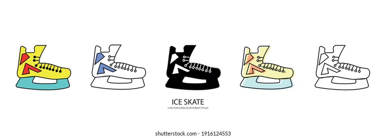 ice skate vector type icon