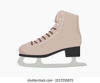  ice skate with white background