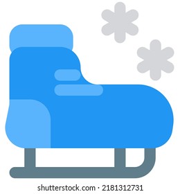 Ice skate for winter games for the specific countries