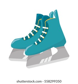 ice skaters isolated icon