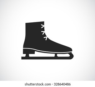 ice skates black icon