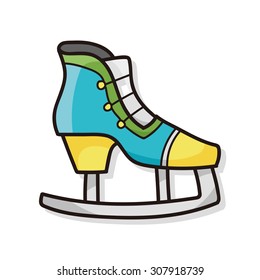Ice skates doodle