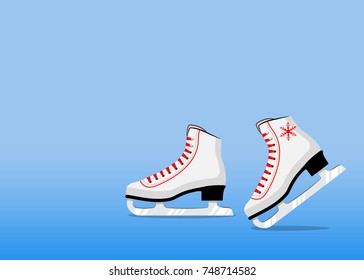 Ice skates. Figure skates