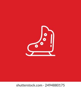 Ice Skates flat vector design