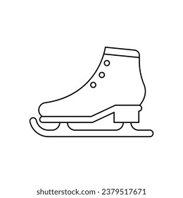 Ice skates icon design. isoated on white background. vector illustration