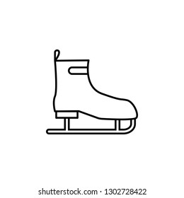 ice skates icon. Element of travel illustration. Signs and symbols can be used for web, logo, mobile app, UI, UX