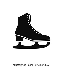 Ice skates icon. Figure skates symbol. Vector illustration