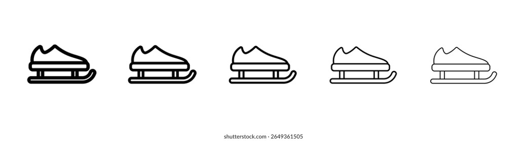 ice skates icon Flat design on isolated background