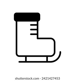 ice skates icon symbol vector template