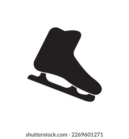 Ice skates icon symbol,illustration design template.