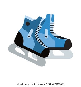Ice skates isolated