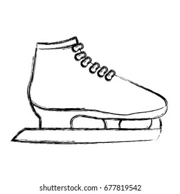 Ice skates isolated