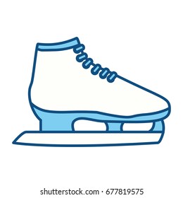 Ice skates isolated