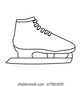Ice skates isolated