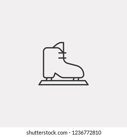 Ice Skates Modern Simple UI Vector Icon