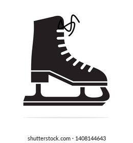 Ice skates shoes icon. Vector concept illustration for design.