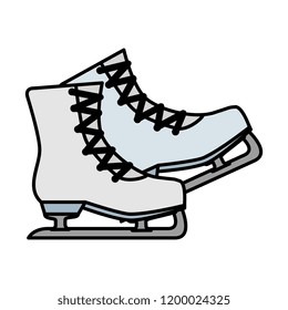 ice skates sport icon