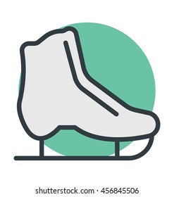 Ice Skates Vector Icon