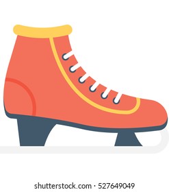 Ice Skates Vector Icon