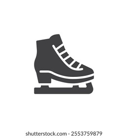 Ice Skates vector icon. filled flat sign for mobile concept and web design. Ice Skates glyph icon. Symbol, logo illustration. Vector graphics