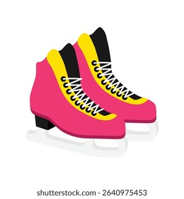 Ice Skates Vector style icon. Eps 10 file