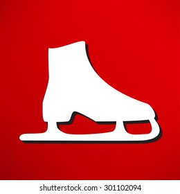 ice skates vector symbol