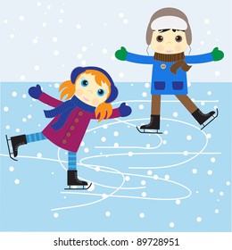 Ice Skating Cartoon Images, Stock Photos & Vectors | Shutterstock