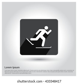 Ice skating icon