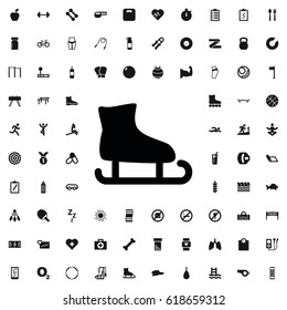 Ice skating icon illustration isolated vector sign symbol. fitness icons set