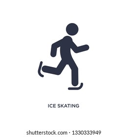ice skating icon. Simple element illustration from activities concept. ice skating editable symbol design on white background. Can be use for web and mobile.