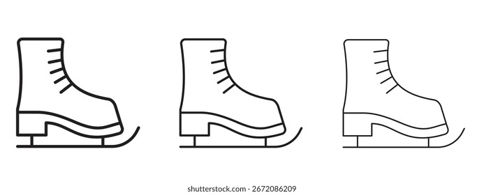 Ice skating icon. Simple element illustration. Can be used for web and mobile.