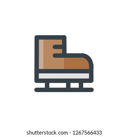Ice Skating Icon , Winter Symbol .