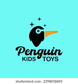 ice skating kid toy vector logo design