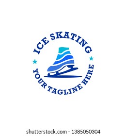 Ice Skating Logo Design