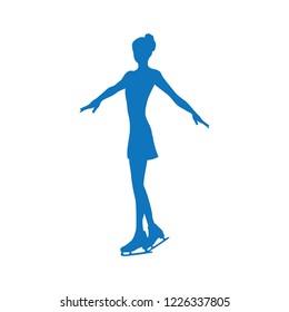 ice skating, logo icon