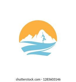 ice skating, logo icon