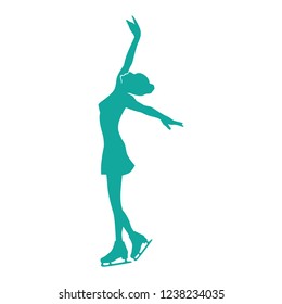 ice skating, logo template