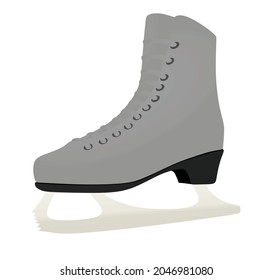 Ice skating shoe. vector illustration