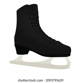 Ice skating shoe. vector illustration